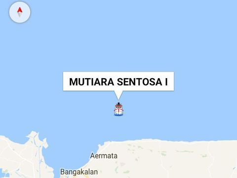Lokasi KM Mutiara Sentosa I