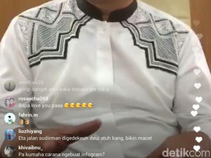 Ridwan Kamil dan Kegemarannya Berinstagram Story Live