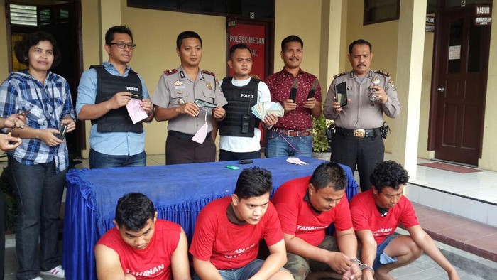 Polisi Tangkap Komplotan Perampok Bersenpi di Medan