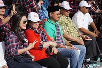 Megawati Soekarnoputri di kampanye akbar bertajuk #KonserGue2 di Senayan, Sabtu (4/2/2017)