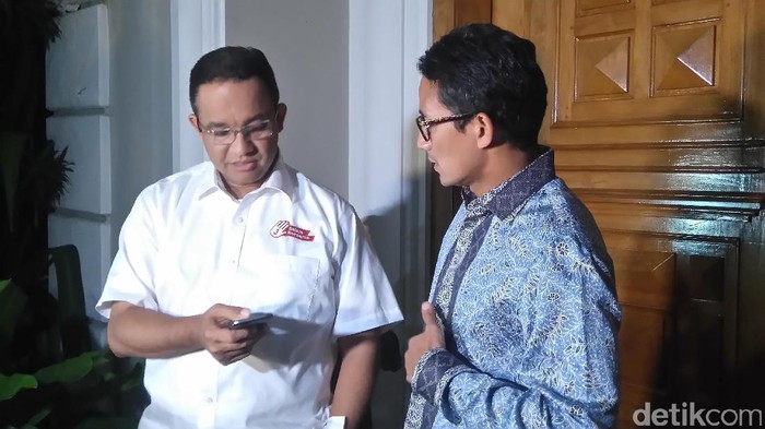 Bertemu Ical, Anies-Sandiaga Sebut Bahas Program Pembangunan Ekonomi