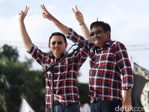 Jelang Debat Pamungkas, Ahok-Djarot Bertemu untuk Ngobrol Santai