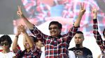 Senyum Semringah Ahok dan Djarot di #KonserGue2