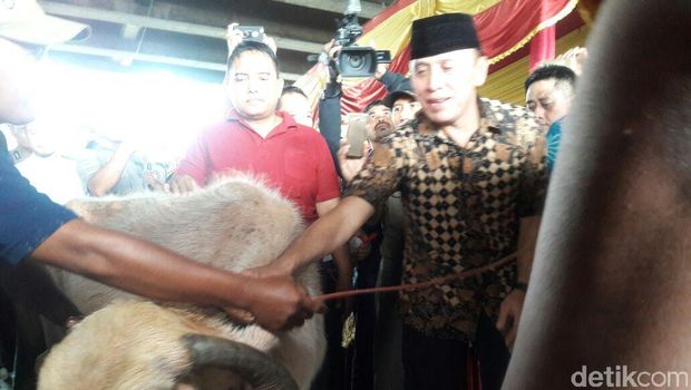 Kapolda Metro Jaya Bertemu Tokoh Agama dan Sembelih Kerbau di Priok