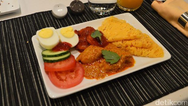 Salah satu menu SilkAir.