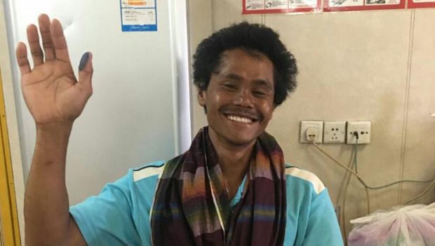 Supriyanto, salah satu nelayan Lamongan yang selamat 