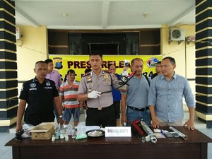 Polisi Tangkap Bandar Narkoba dan Peracik Ekstasi di Sergai Sumut