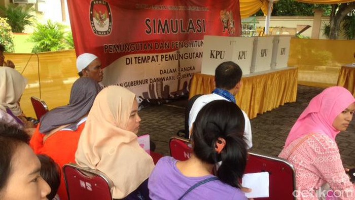 KPU dan Polres Jaktim Gelar Simulasi Jelang Pencoblosan