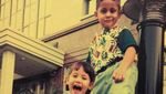 Foto Masa Kecil Pevita Pearce dan Kakaknya