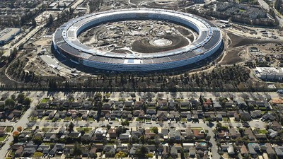 Penampakan Terkini Pembangunan Apple Campus 2