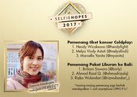 Ini Dia Pemenang Nonton Coldplay Gratis di Bangkok!