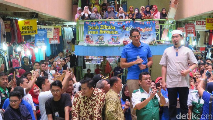 Sandiaga Janjikan Insentif ke Pedagang Pasar Tradisional
