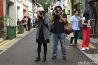 Berburu foto di Haji Lane (Dana/detikTravel)