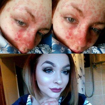 Foto <i>Before-After</i> Makeup, Kamu Akan Kaget Melihat Wajah Asli Wanita Ini