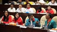 Partai-partai yang baru saja mendapat pengakuan dari Menkum HAM itu dimintai masukan soal RUU Pemilu.