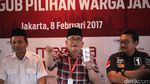 Timses Agus, Ahok dan Anies Tanggapi Survei Manilka