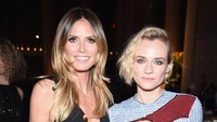 Heidi bersama Diana Kruger di acara yang digelar di New York, AS pada Rabu malam (8/2/2017) waktu setempat. Dimitrios Kambouris/Getty Images/detikFoto.