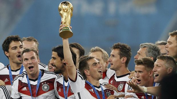 Timnas Jerman kali terakhir sukses juara Piala Dunia 2014.