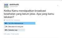 Apa yang Dilakukan Saat Terima Broadcast Kesehatan yang Belum Jelas?
