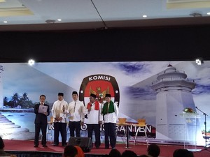 Laporan Dana Kampanye Pilkada Banten: Wahidin Rp 5 M, Rano Rp 3 M