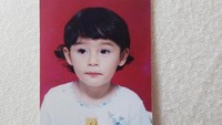 Tatjana Saphira terlihat sangat imut dengan rambut pendek dan kaus bergambar karakter Winnie The Pooh. (Dok. Instagram/tatjanasaphira)