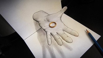Dia adalah Alessandro Diddi seorang seniman asal Italia yang menggambar aliran lukisan 3D atau anamorphic. (Foto: Alessandro Diddi)
