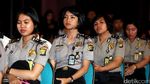 Polwan Cantik Ikut Amankan Debat Pamungkas