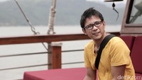 Suami presenter Gracia Indri itu mengaku kamar menjadi tempat favoritnya di kapal tersebut. Hanif Hawari/detikHOT