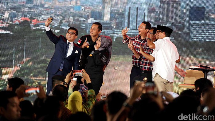 Momen Akrab 3 Kandidat Usai Debat: Saling Merangkul dan Selfie