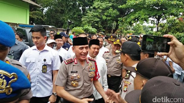  Kapolda Metro Jaya Irjen M Iriawan i Jl Nuri, Cibodas, Tangerang, Jumat (10/2/2017).