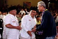 Ibu Ani Hingga Ganjar Pranowo Tonton Langsung Debat di Bidakara