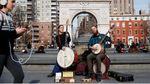 Penampakan Sebelum dan Sesudah Badai Salju di New York