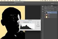 Klik Images —> adjustment —> treshold.