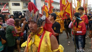 Parade Tatung di Singkawang, Kalimantan Barat tahun ini berlangsung pada 11 Februari. (detikINET/Adi Fida Rahman)