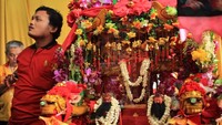 3. Untuk tahun ini, ada sekitar 24 Joli yang ikut serta dalam pawai. Bagi yang belum tahu, Joli menjadi simbol bagi para Dewa dalam agama Konghucu. Pesertanya pun berasal dari sejumlah vihara dan kelenteng di Indonesia (Randy/detikTravel)