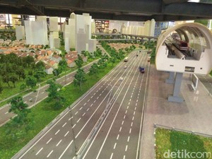 Penampakan Proyek LRT Jabodebek di Indonesia Property Expo
