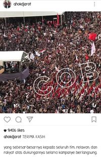 Ini Postingan Terakhir Cagub Cawagub DKI Tutup Kampanye di Medsos