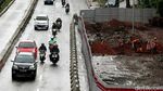 Proyek LRT Sampai di Jalan MT Haryono