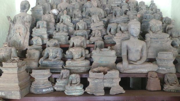 Koleksi patung Buddha di museum (Masaul/detikTravel)