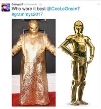 Kostum Emas CeeLo Green di #GRAMMYs Jadi Sasaran Iseng Netizen