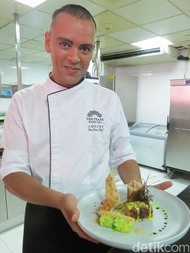 Chef Amaury dan hasil karyanya (Fitraya/detikTravel)
