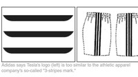 Meski begitu permasalahan tersebut nampaknya sudah terselesaikan karena Tesla memilih mengalah dan tidak menggunakan logo 3 strip khas Adidas.