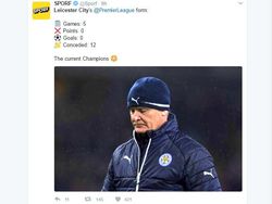 Meme Kocak Warnai Nasib Malang Leicester City