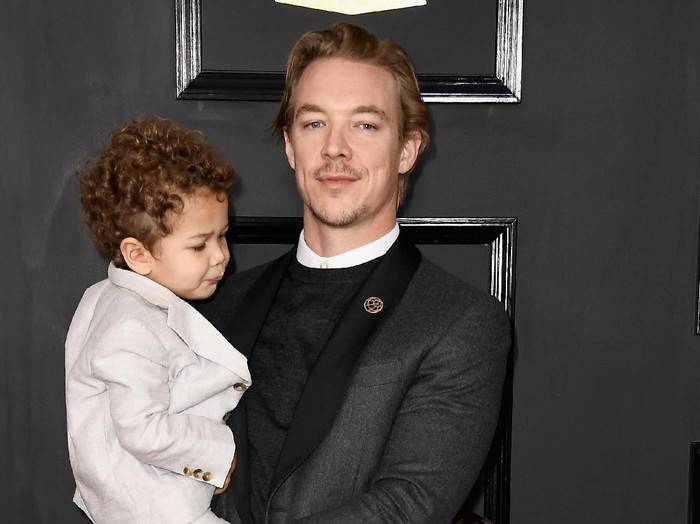 LOS ANGELES, CA - FEBRUARY 12:  Producer Diplo (C) and sons attend The 59th GRAMMY Awards at STAPLES Center on February 12, 2017 in Los Angeles, California.  (Photo by Frazer Harrison/Getty Images)
