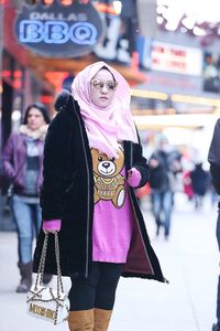 Anniesa Hasibuan saat di New York / 