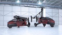 Maju ke tahun 2017 ada Pal-V yang menjual model komersialnya bernama Liberty Pioneer dan Liberty Sport. Kendaraan ini bisa menjadi sebuah kendaraan roda tiga di darat dan bisa diterbangkan. Kendaraan ini ditenagai mesin 100 daya kuda yang memungkinkan mobil berakselerasi 0-100 km/jam dalam 9 detik. Ketika pengemudi ingin menerbangkannya, rotor bakal keluar dari sarangnya dalam tiga sampai lima menit.  Saat di udara ia bisa terbang sejauh 499 km dengan kecepatan maksimalnya mencapai 180 km/jam. Foto: Motor1