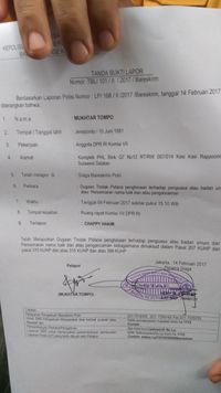 Buntut Insiden di DPR, Politikus Hanura Polisikan Chappy Hakim