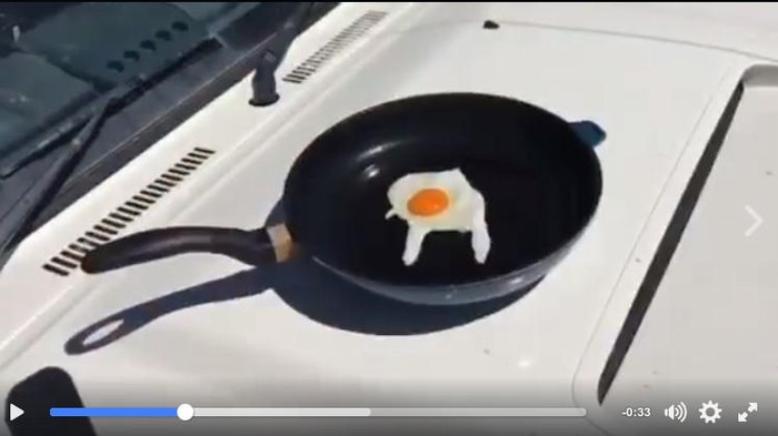 Cuaca Panas Ekstrem, Polisi Australia Goreng Telur di Atas Mobil