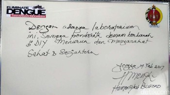 Laboratorium untuk meneliti Wolbachia ini juga mendapat pujian dan dukungan dari Sultan Hamengku Buwono X. Foto: Bagus Kurniawan