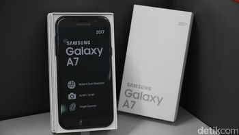 Begitu dibuka, tampaklah Galaxy A7 (2017) di posisi paling atas. Foto: detikINET - Anggoro Suryo Jati